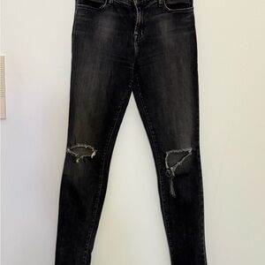 Women's Black Distressed J brand Jeans